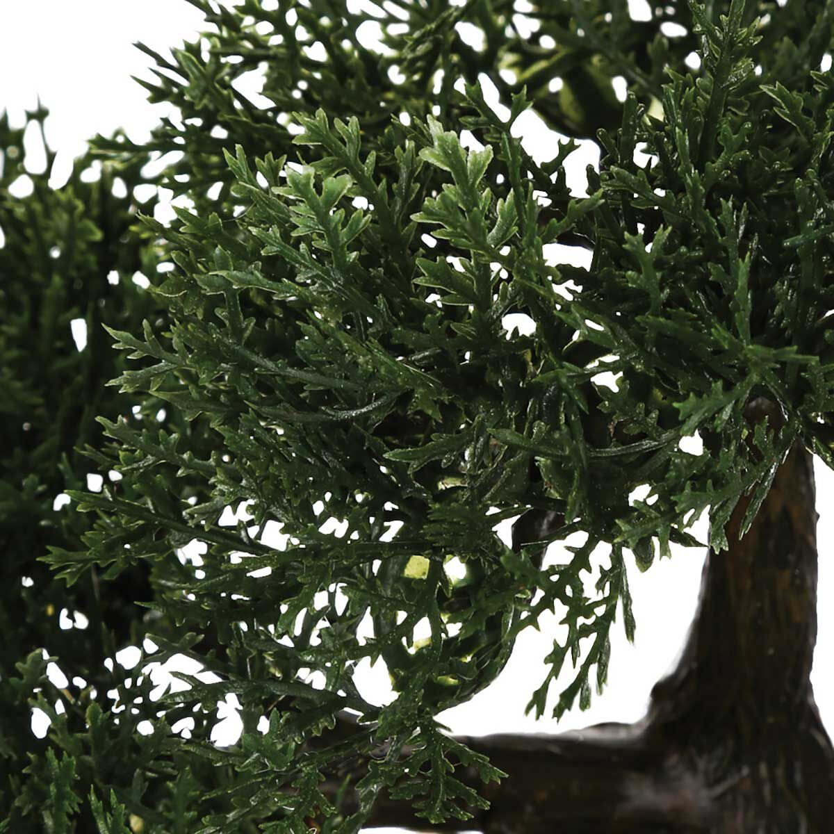 Planta bonsai artificial com vaso preto de cerâmica 36cm, , large