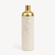 Jarr&oacute;n MIRSA blanco y dorado 60.5cm