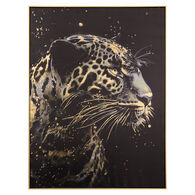 Cuadro leopardo decorativo LUPITA negro 78x58cm