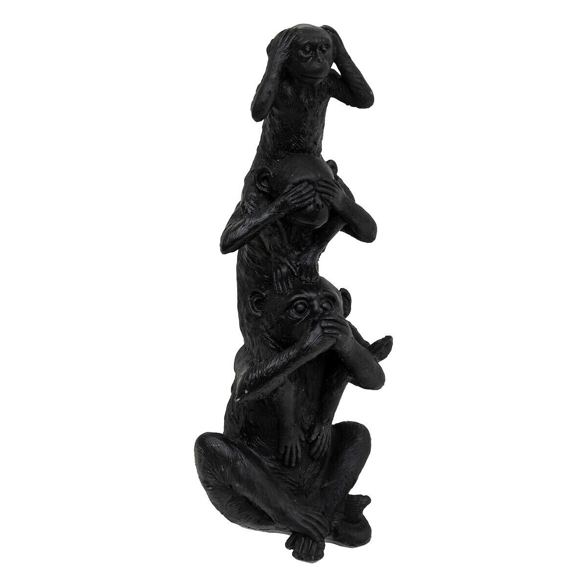 Estátua macaco preto 24,5cm, , large