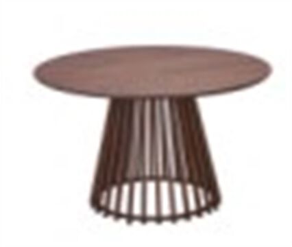 Mesa de jantar ALBITA castanha em mdf 120cm, , large