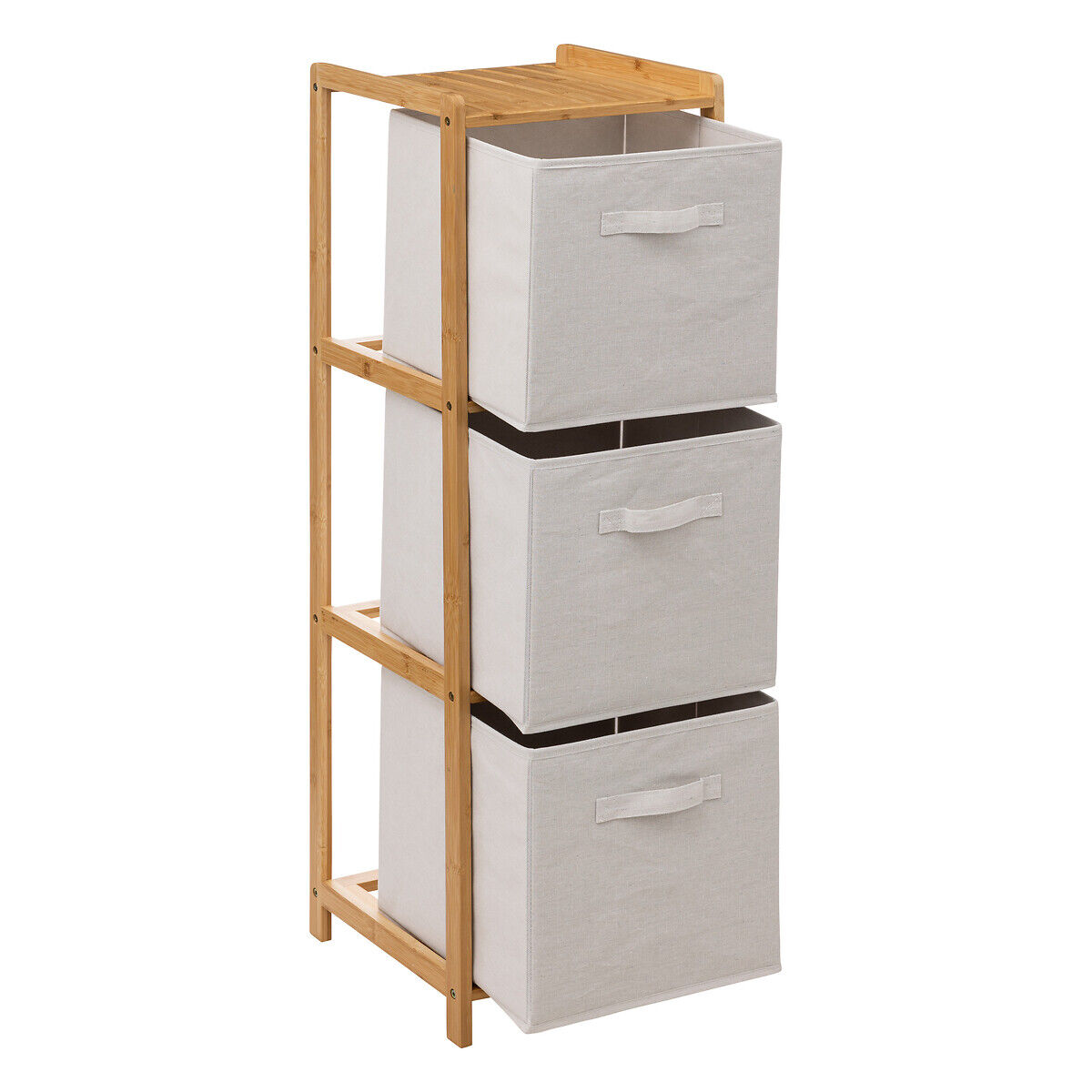 Bathroom unit TIDY BOX in bamboo with drawers, , large