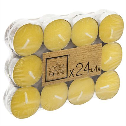 Pack 24 velas tealight citronela, , large