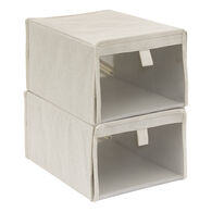 Set de 2 cajas de almacenaje DRESSY para zapatos
