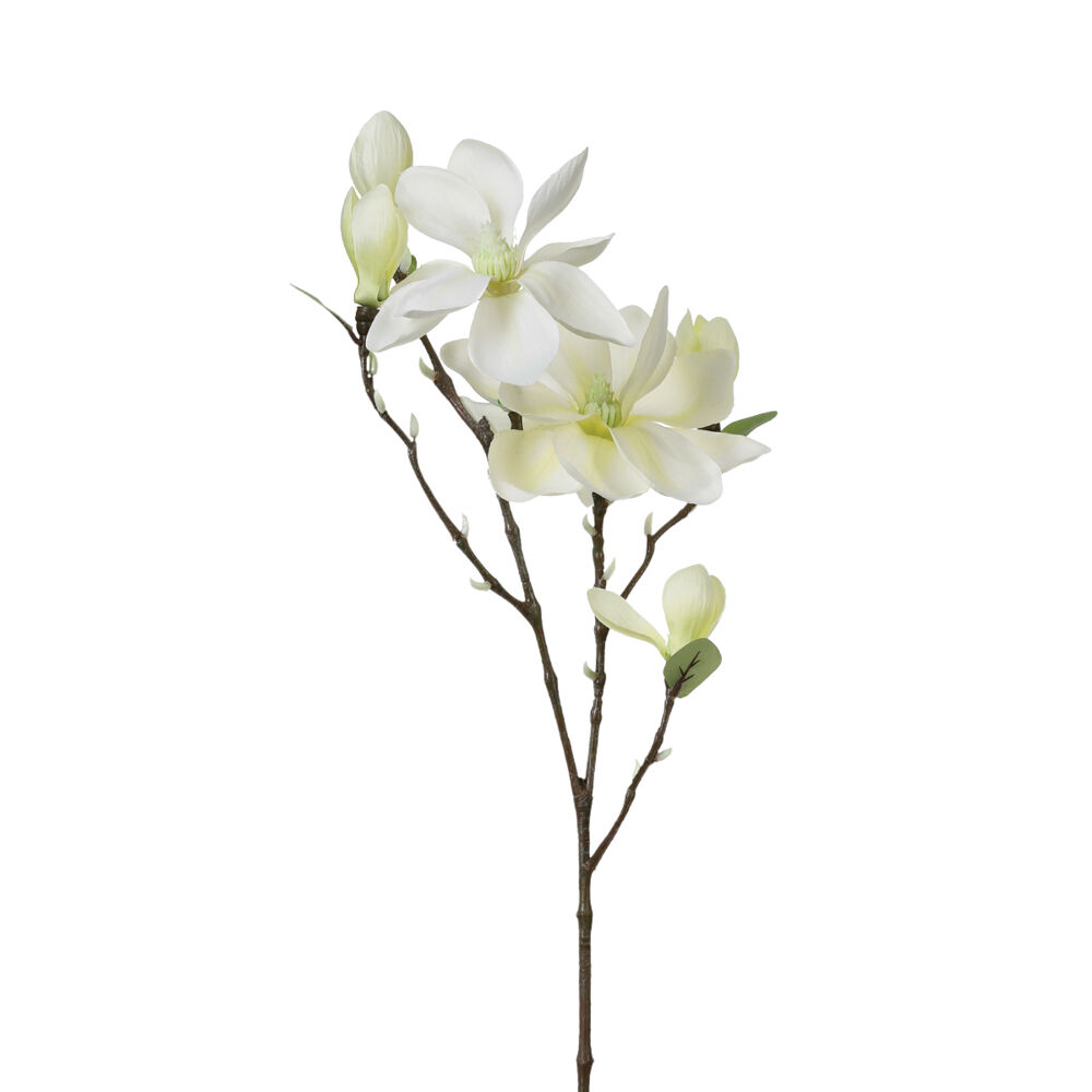 Haste de flor magnólia com 3 botões, , large