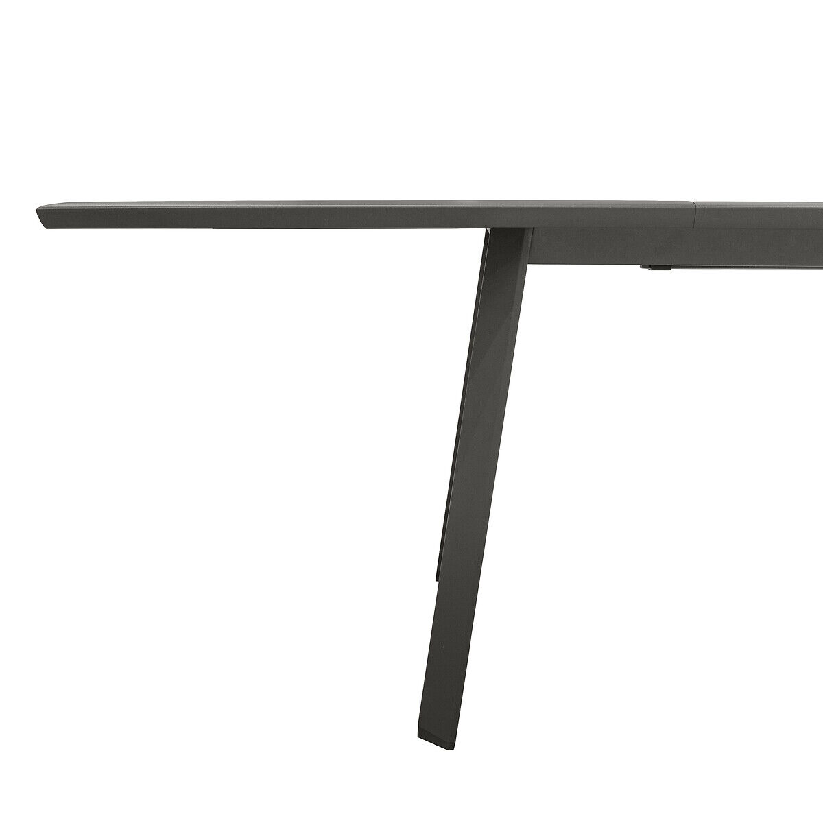 Mesa extensível para 12 pessoas PAVANE cinza escuro em alumínio, , large