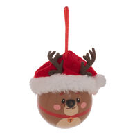 Bola de navidad reno con LED 6,5cm