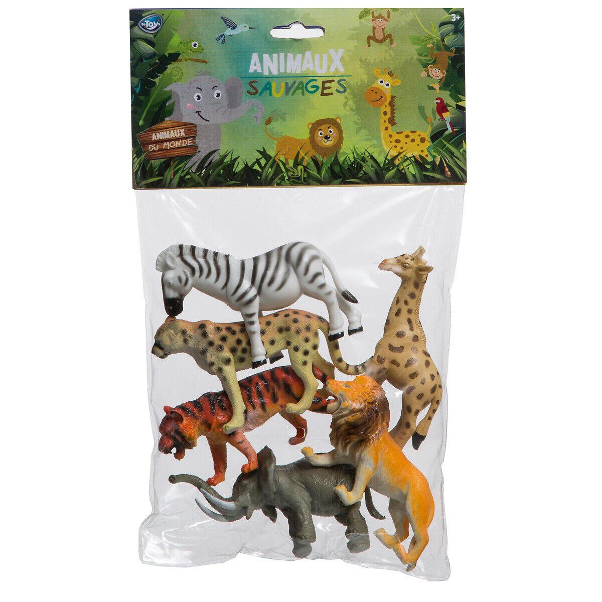 Conjunto de 6 animais selvagens, , large