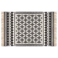 Alfombra Delhi Blanco/Negro 120x170Cm