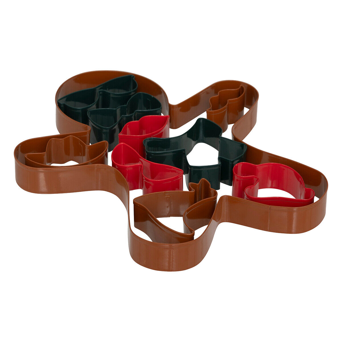 Conjunto de 10 cortadores para bolachas formas natalícias, , large