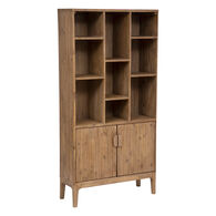 Estanter&iacute;a SABOR marr&oacute;n de mdf con 2 puertas 190cm