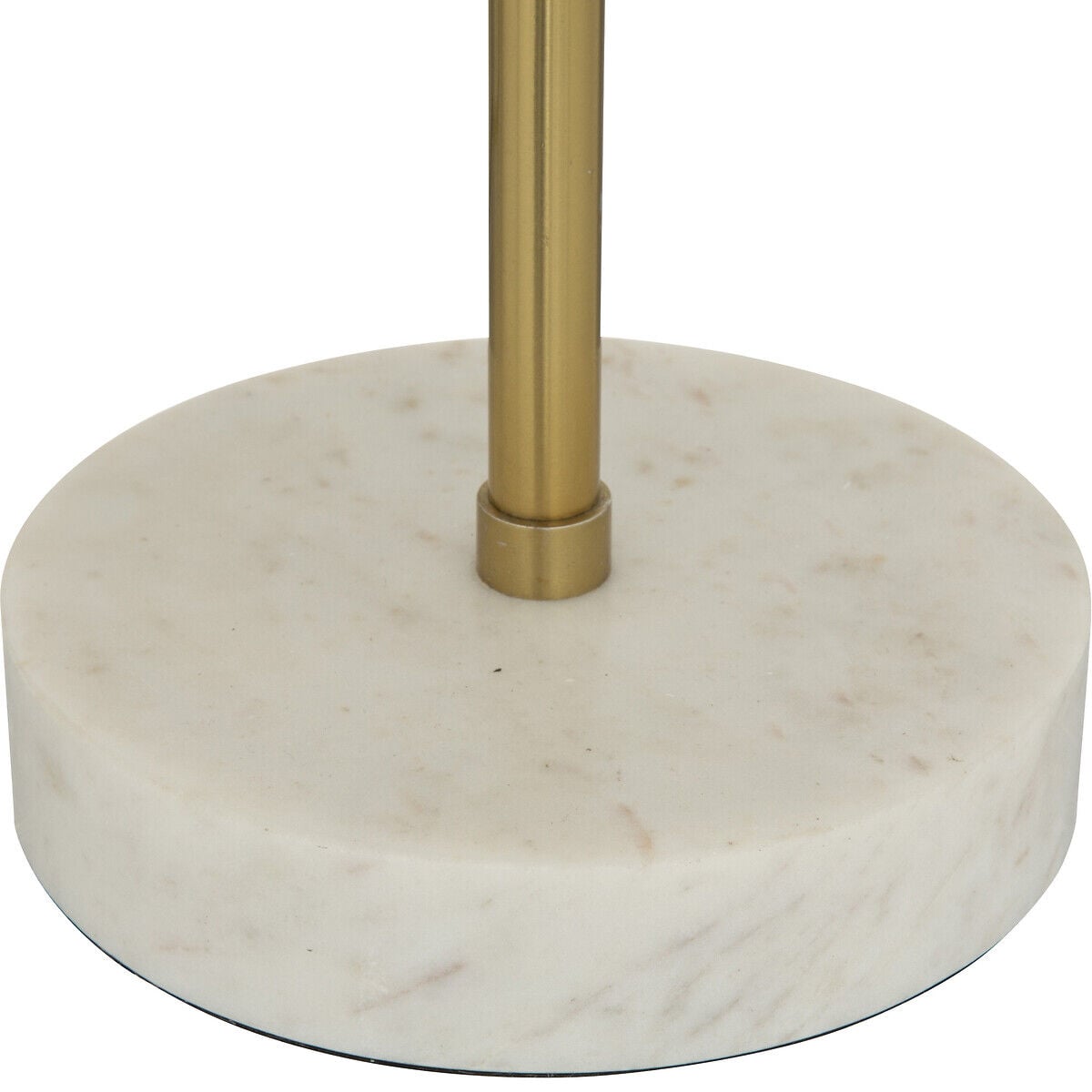 Candeeiro de mesa em metal dourado com base de mármore, , large