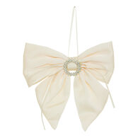 Lazo de terciopelo beige 15x16cm