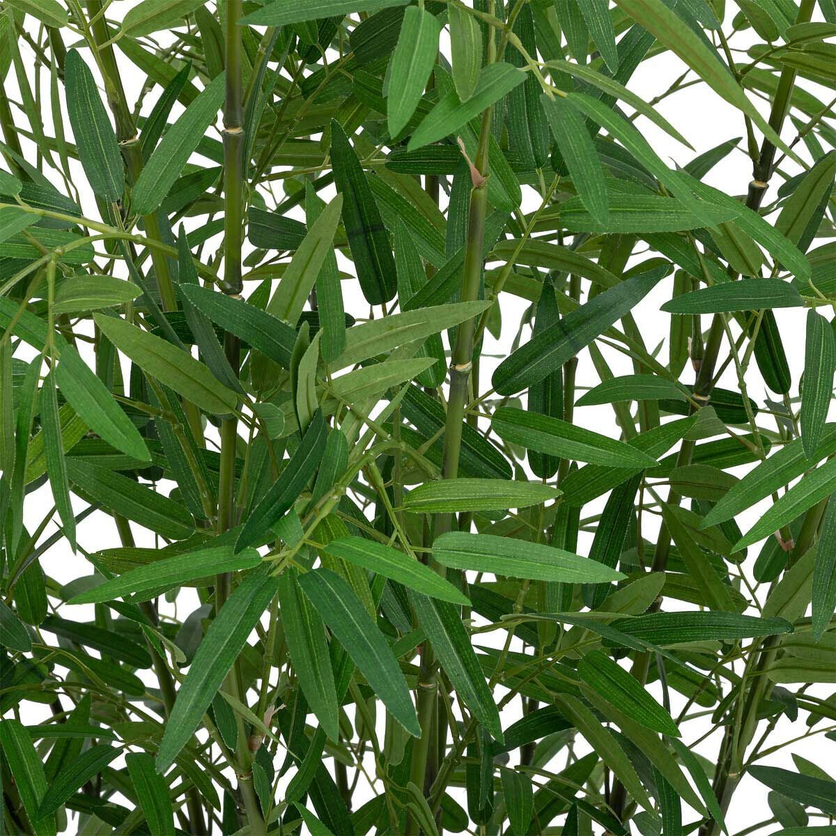 Planta bambu artificial LY com cesto de ráfia 150cm, , large