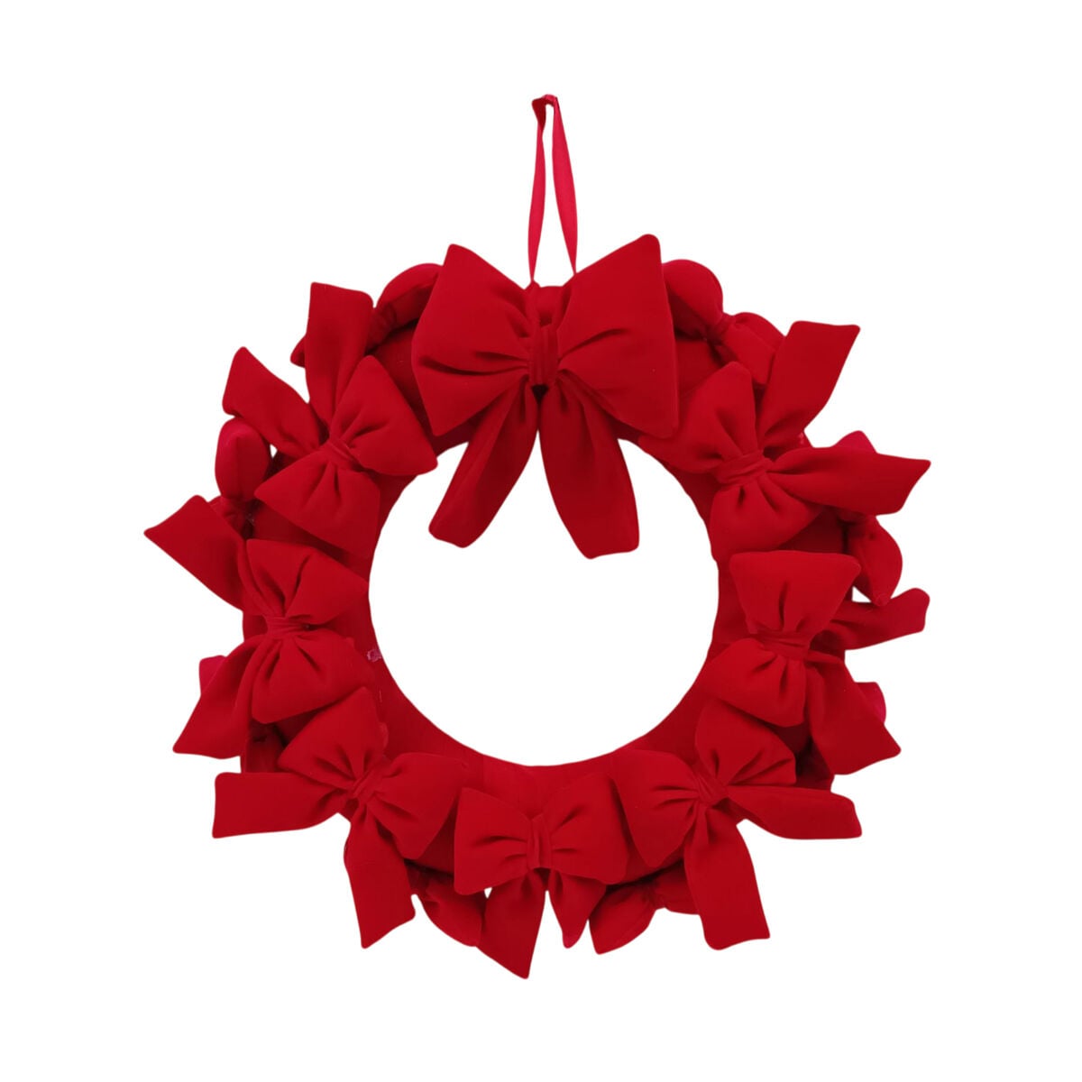 Wreath with velvet bows, , large