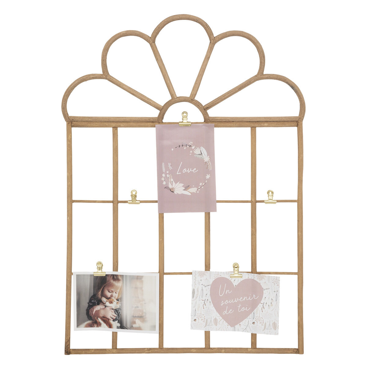 Moldura infantil em rattan, , large