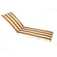 Coj&iacute;n para tumbona a rayas blancas y amarillas