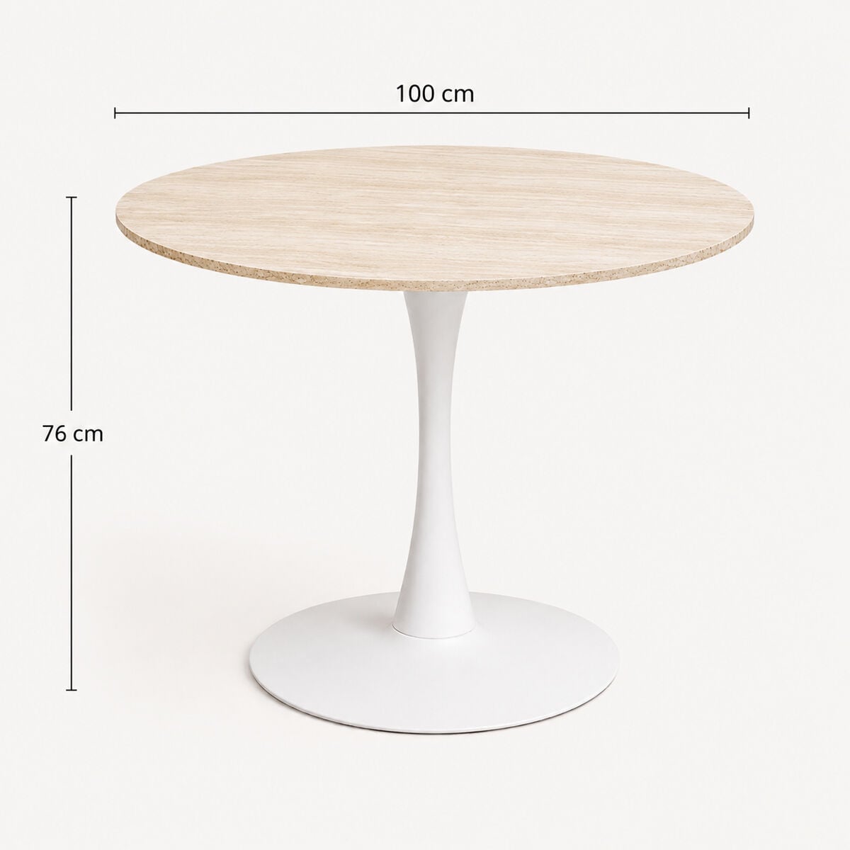 Mesa de jantar redonda em mdf 100cm, , large