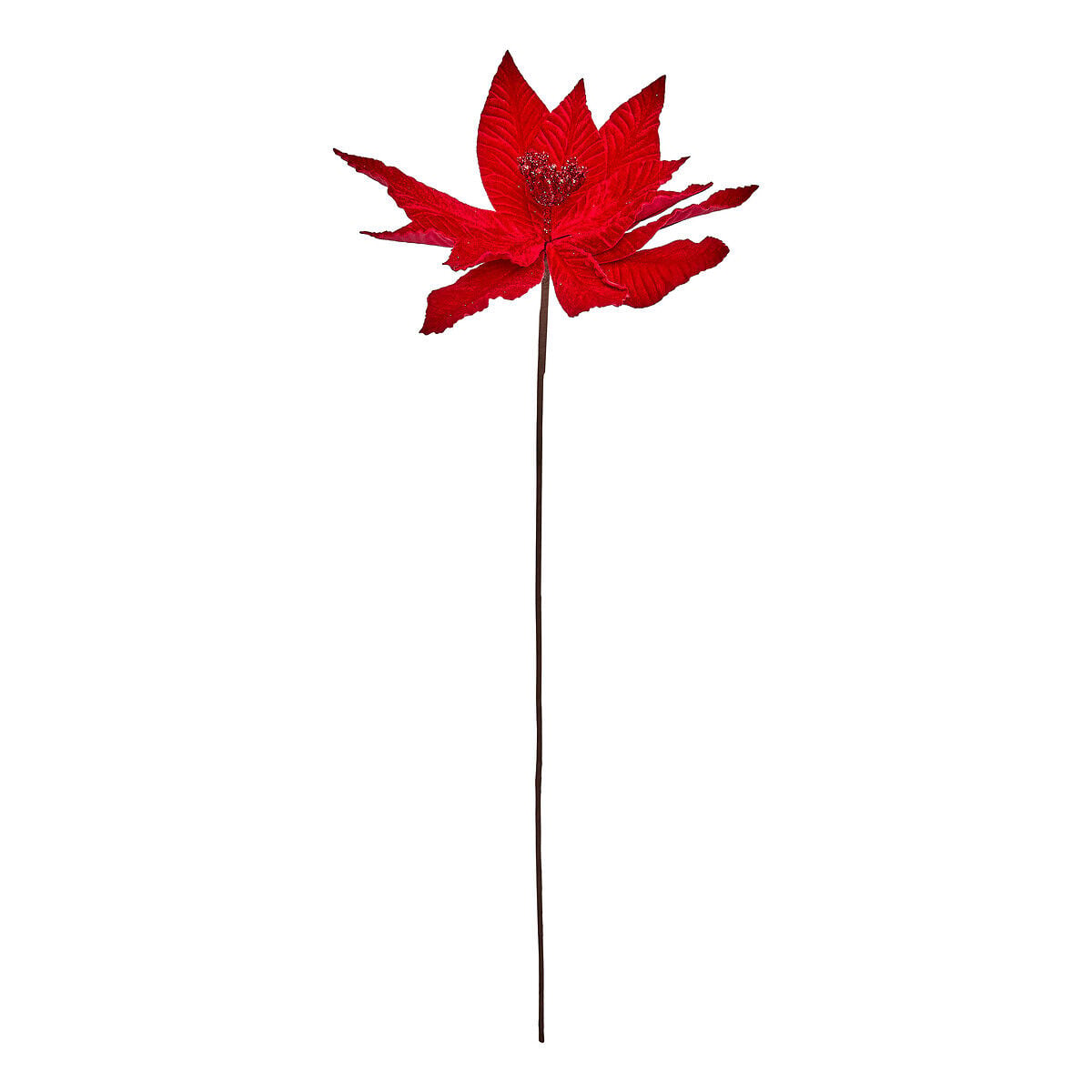 Haste poinsettia vermelha 75cm, , large