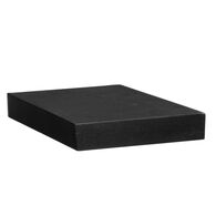 Estante Flotante Mdf Negro 23.5x23.5x3.8