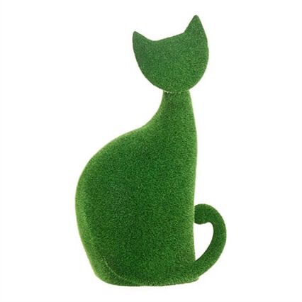 Gato decorativo para jardim, , large