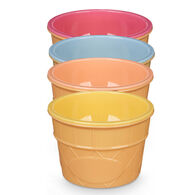 Juego de 4 copas de helado con cuchara