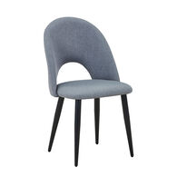 Silla BONY gris con patas de metal