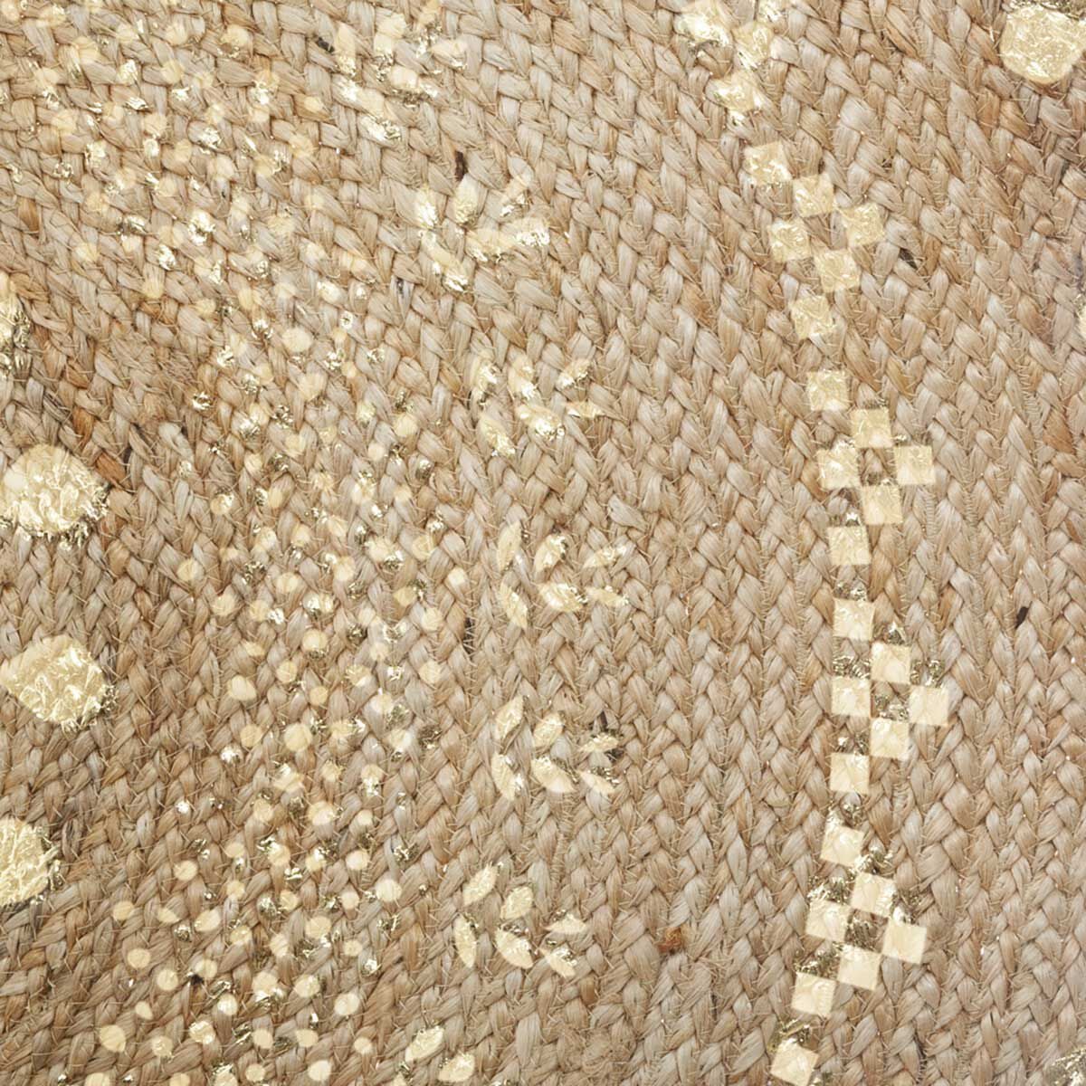 Tapete dourado em juta 115cm, , large