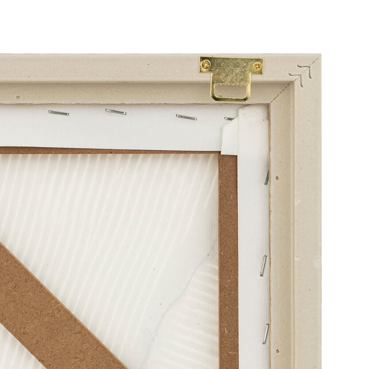 Quadro decorativo KOHANA com relevo branco, , large