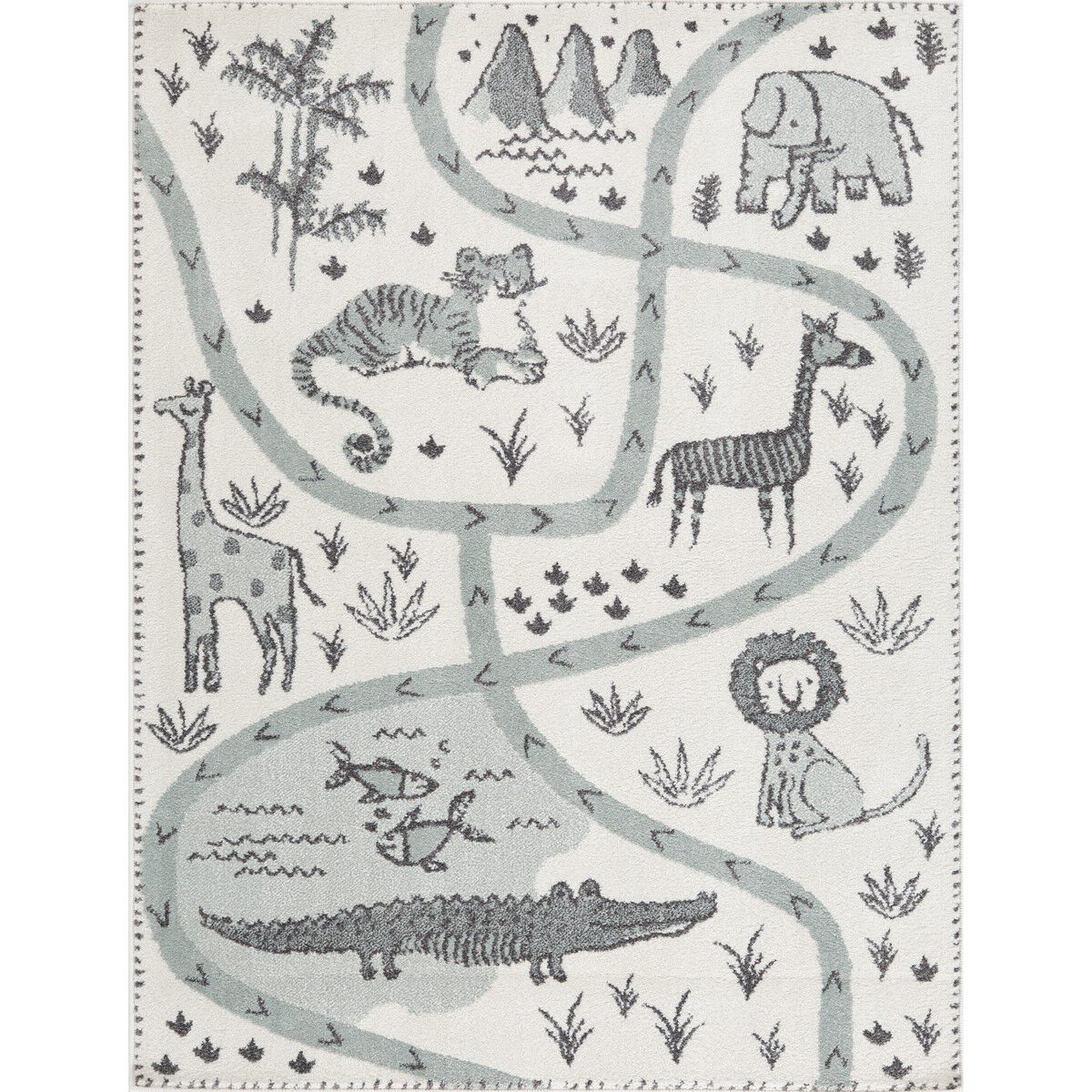 Tapete GIO savana cinza 80x150cm, , large