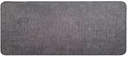 Tapete de entrada HEXAGONE cinza escuro 45x80cm, , large