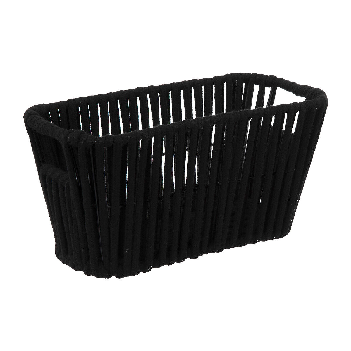 Cesto arrumação wc preto, , large