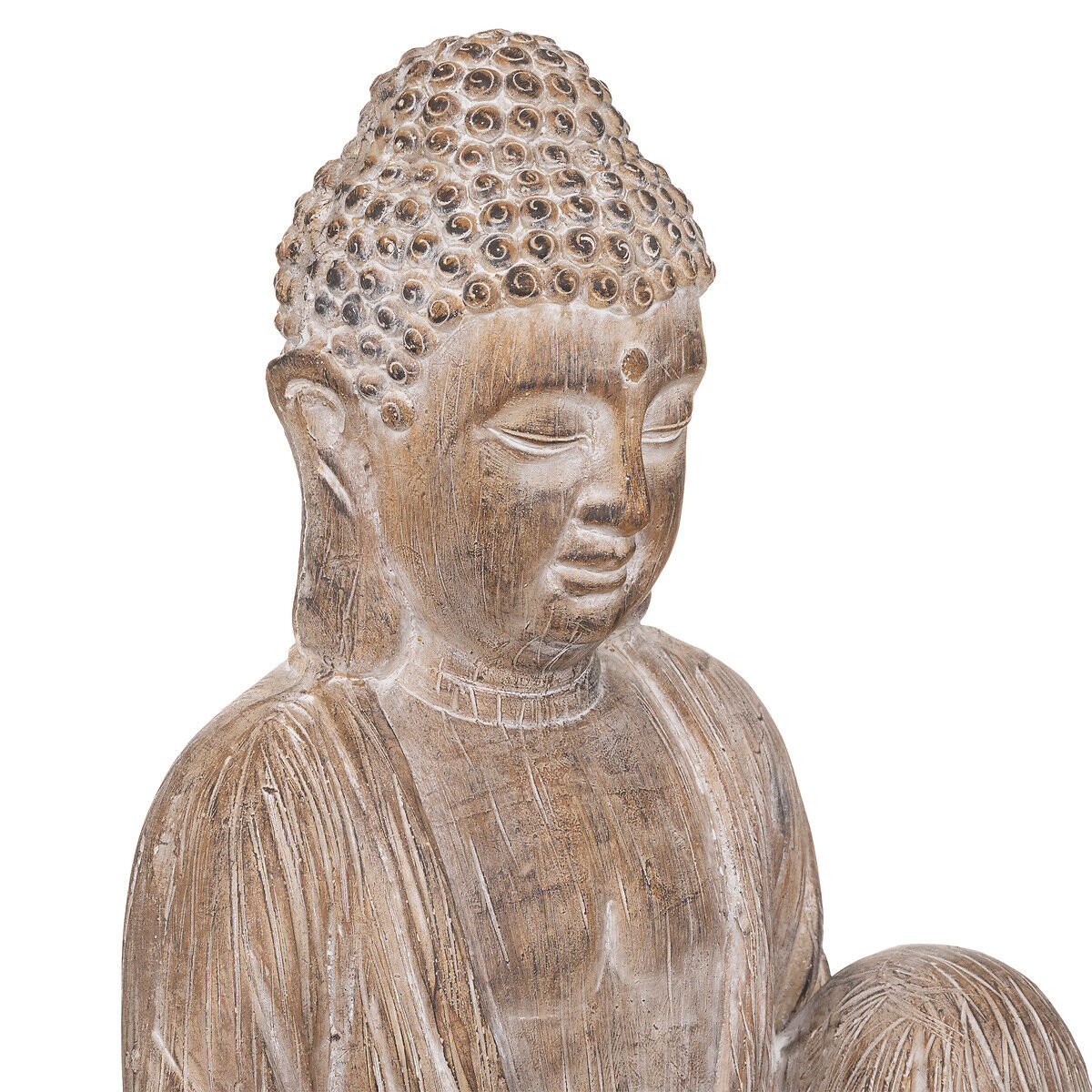 Estátua buda sentado 67cm, , large