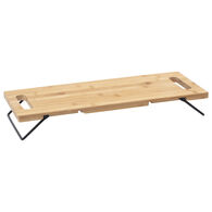 Tabla para aperitivos con patas beige de bamb&uacute;