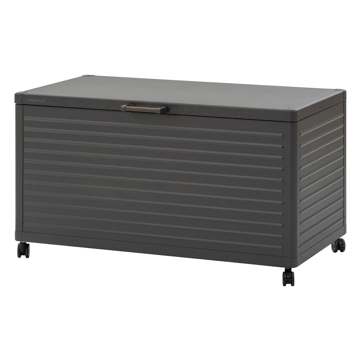 Baú arrumação EDENIO cinza grafite em metal 670l, , large