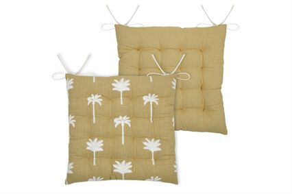 Coxim para cadeira CASABLANCA amarela 38x38cm, , large