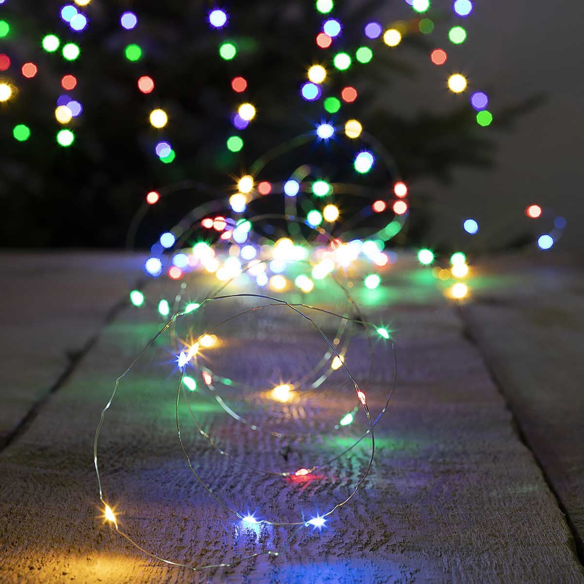 Série Luminosa De Natal Solar Multicolor 100 LEDs 10m, , large