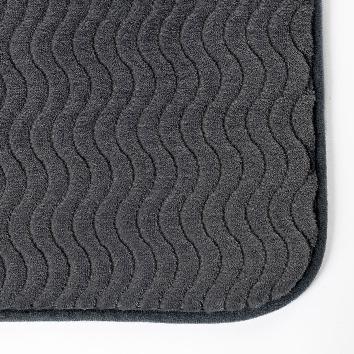 Alfombra wc gris oscuro 60x40cm, , large