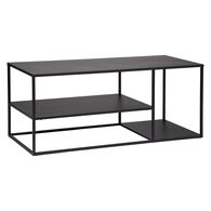 Mueble De Tv De Metálico Negro 120x50x50Cm