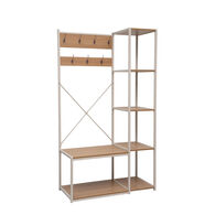 Armario de entrada con perchero y estantes