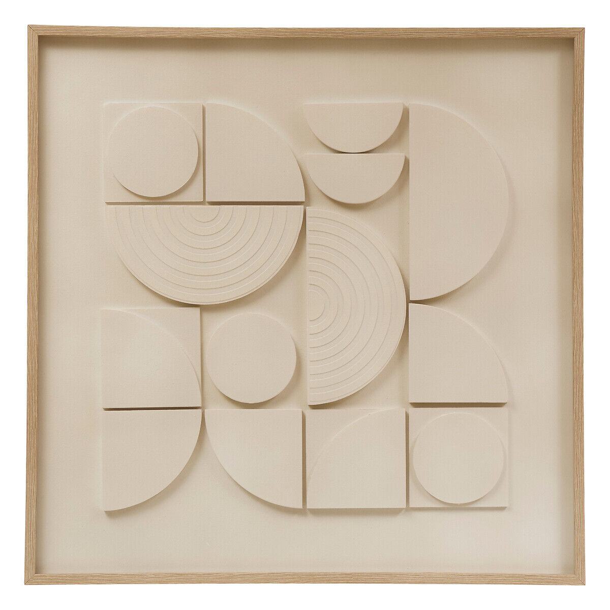 Quadro decorativo 3d CATALINE bege 60x60cm, , large