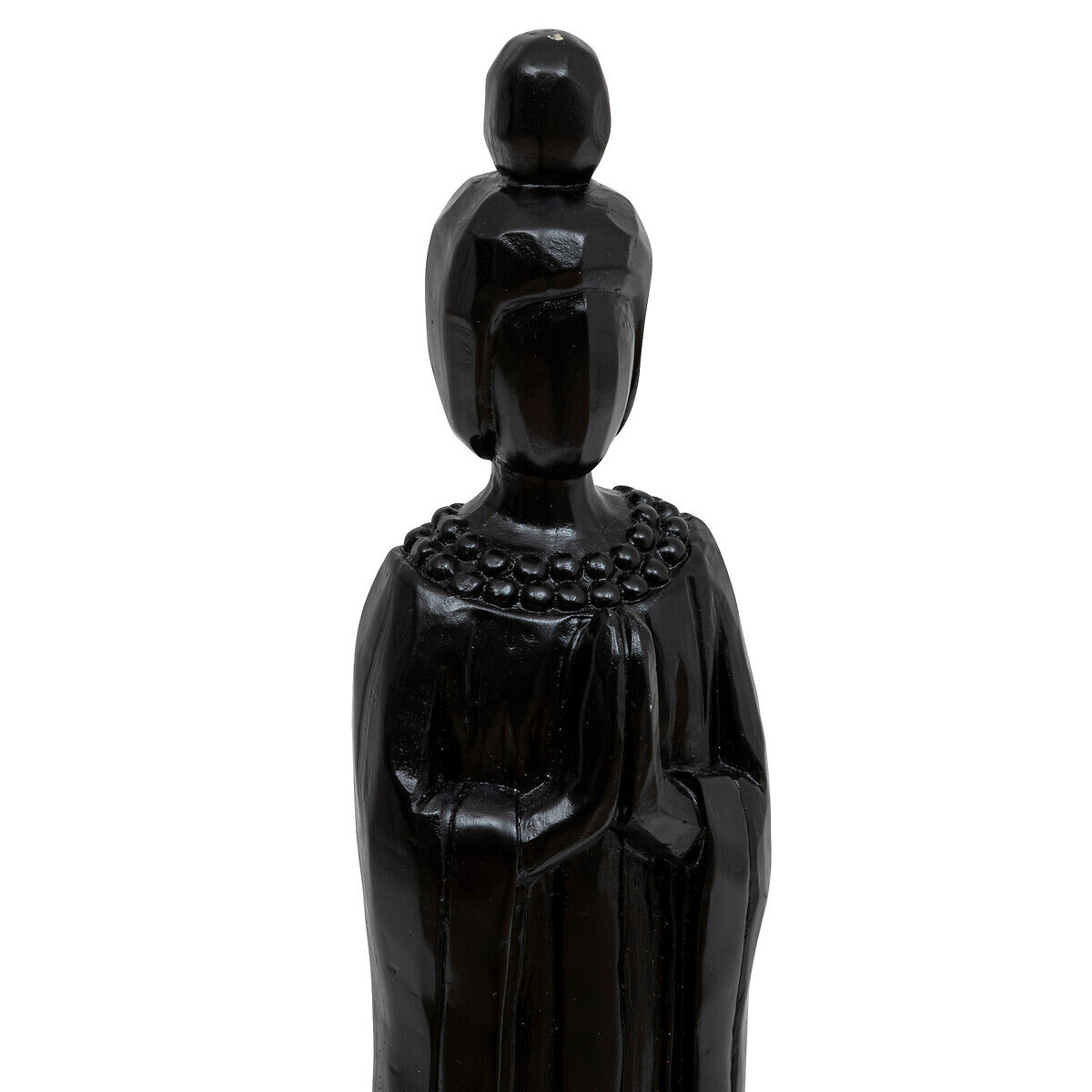 Estátua em forma de mulher HAILEY preta 58cm, , large