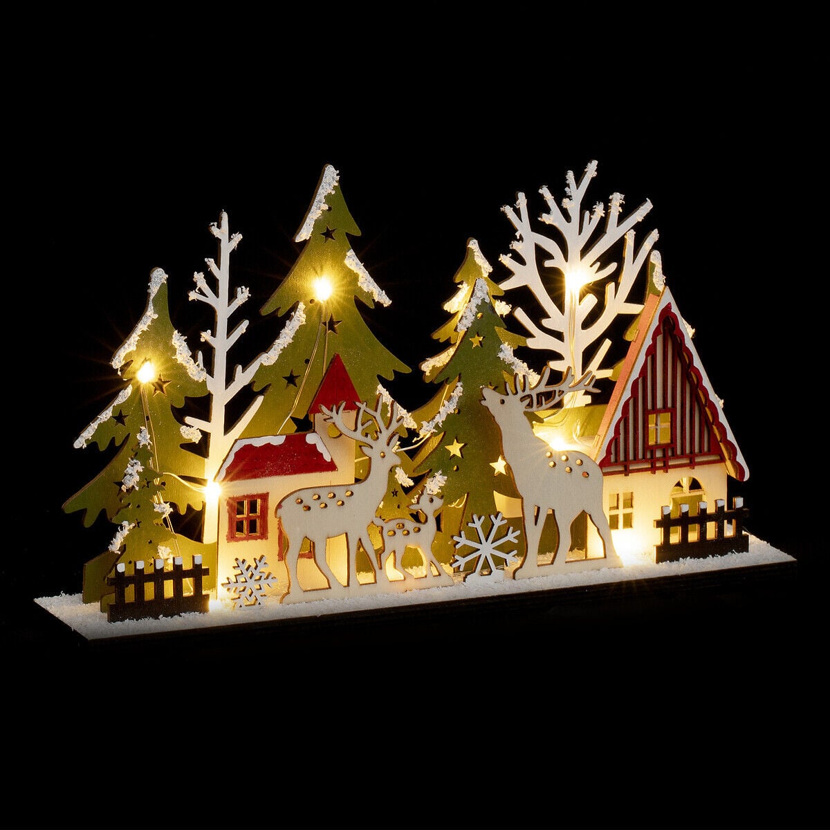 Cena natalícia em mdf com iluminação, , large