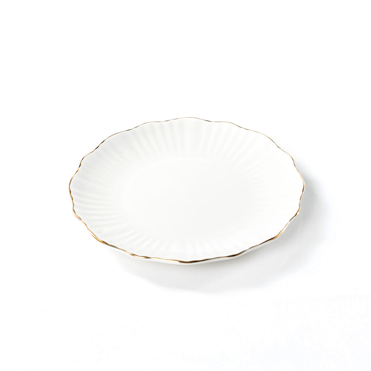 Prato de sobremesa AUBREY branco 22cm, , large