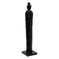 Est&aacute;tua Hailey Preta Forma De Mulher
