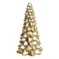 &Aacute;rbol decorativo dorado 22cm