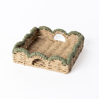 Servilletero TRAMARE marr&oacute;n de yute