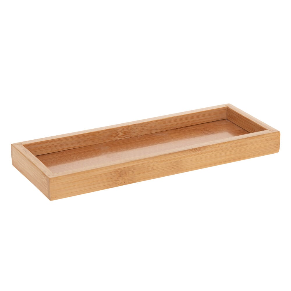 Conjunto de 3 acessórios wc e tabuleiro em bambu, , large