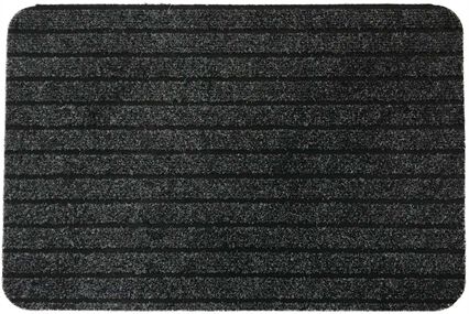 Tapete de entrada látex cinza escuro, , large