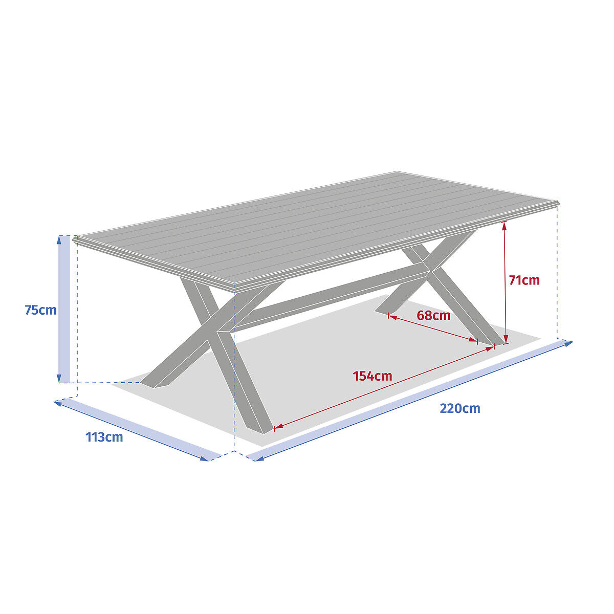 Mesa para 8 pessoas AXIOME, , large